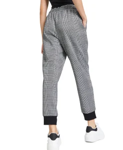 Women's Tapered Plaid Joggers