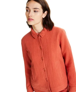 Women's Textured Button-Front Jacket