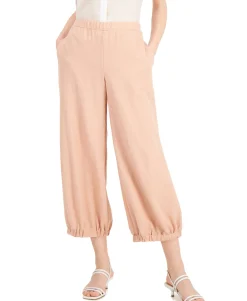 Women's Textured Cropped Jogger Pants