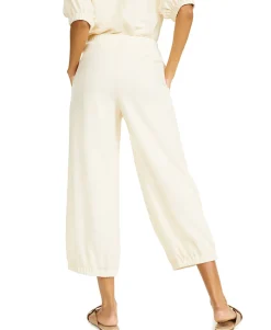 Women's Textured Cropped Jogger Pants