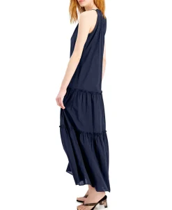 Women's Tiered Halter Maxi Dress