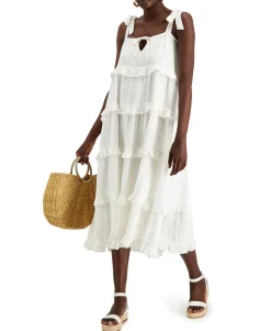 Women's Tiered Midi Dress