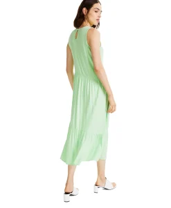 Women's Tiered Midi Sleeveless Dress