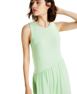 Women's Tiered Midi Sleeveless Dress