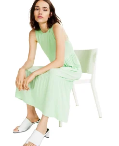 Women's Tiered Midi Sleeveless Dress