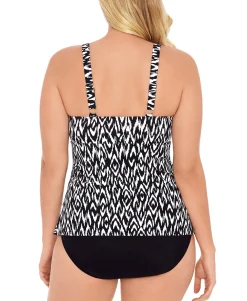 Women's Tiered Tummy-Control One-Piece Swimsuit