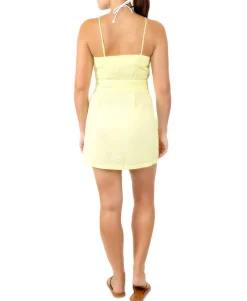 Women's Tie-Waist Button-Front Cover-Up Dress