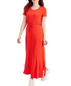 Women's Tie-Waist Maxi Dress