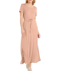 Women's Tie-Waist Maxi Dress