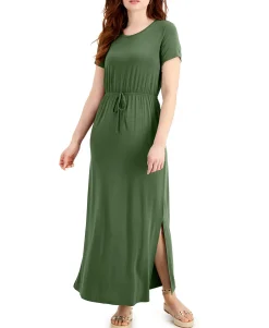 Women's Tie-Waist Maxi Dress