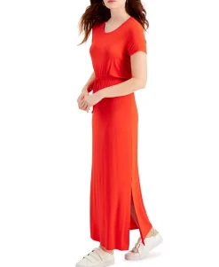 Women's Tie-Waist Maxi Dress