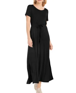 Women's Tie-Waist Maxi Dress