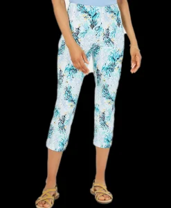 Women's Tummy-Control Printed Capris