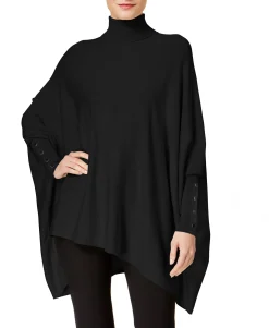 Women's Turtleneck Poncho Sweater