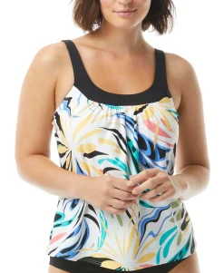 Women's Ultra Fit Underwire Bra-Sized Tankini Top