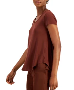 Women's V-Neck Knit T-Shirt