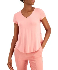 Women's V-Neck Knit T-Shirt