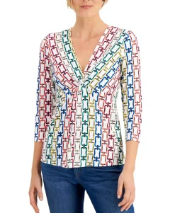 Women's V-Neck Twist Top
