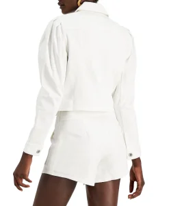 Women's Volume-Sleeve Denim Jacket