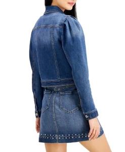 Women's Volume-Sleeve Denim Jacket