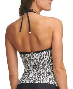 Women's V-Wire Bandeau Halter Tankini Top