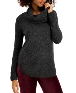 Women's Waffle Cowlneck Tunic