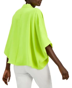 Women's Wide-Sleeve Surplice Blouse