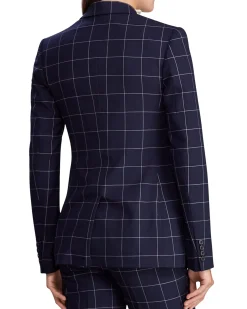 Women's Windowpane Check Blazer